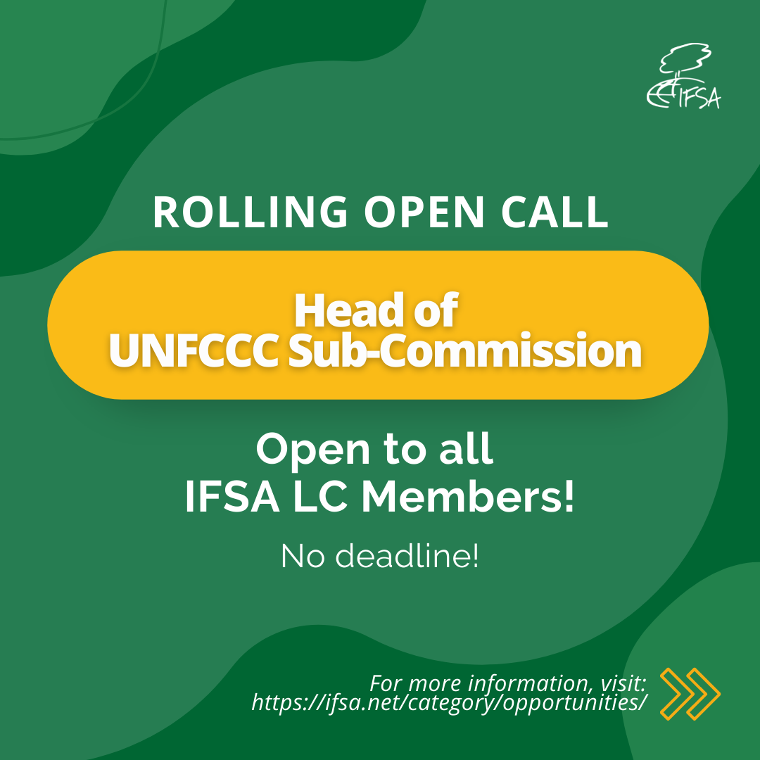 Open Call HoSC UNFCCC IFSA